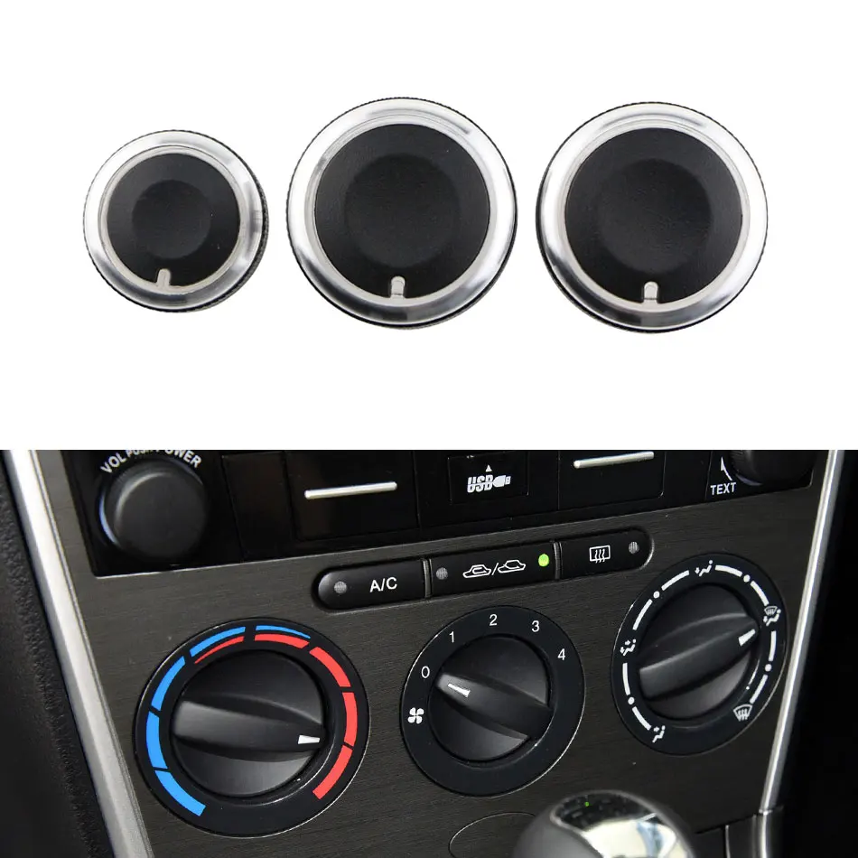 Jameo Auto Aluminum Alloy Car Air Conditioning Knob Ac Knob Air