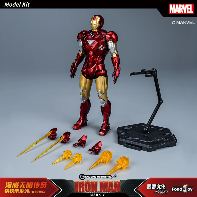 Original Fondjoy 1/12 Marvel Iron Man MK6 Models Kit