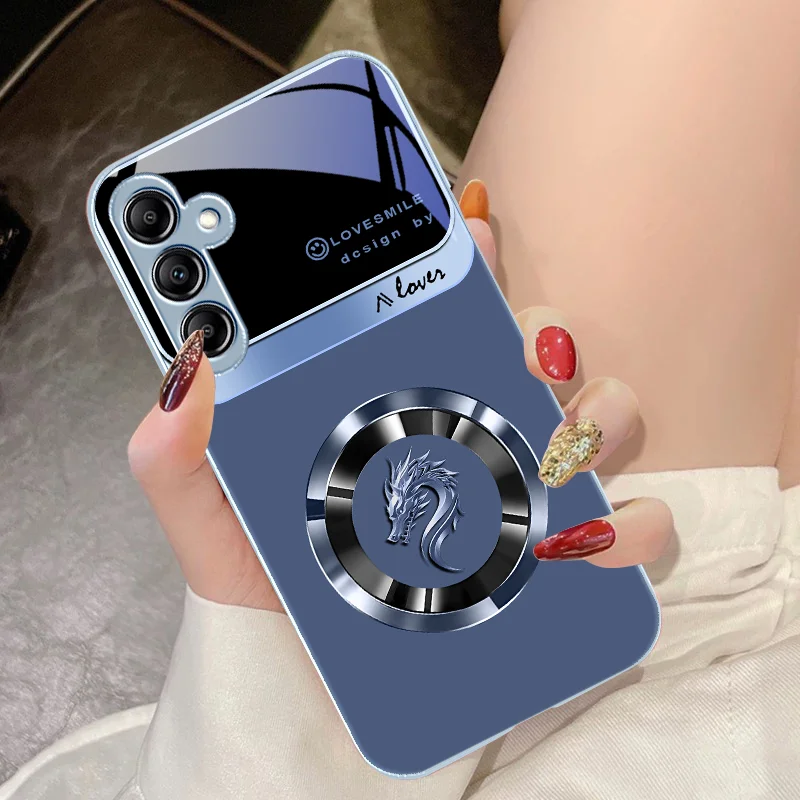 Elegant Ring Chinese Loong Glass Phone Case