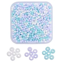 

3mm Craft Glass Seed Beads Small Pony Spacer Beads for DIY Project Bracelet Necklace Rings Jewelry Making Accessories
