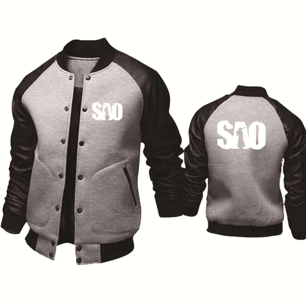 Men's Jacket Sword Art Online SAO Printing Casual Baseball Jacket HipHop Outwear High Quality Spring Autumn Baseball Uniform 2