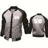 Men's Jacket Sword Art Online SAO Printing Casual Baseball Jacket HipHop Outwear High Quality Spring Autumn Baseball Uniform 2