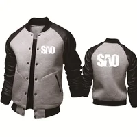Men's Jacket Sword Art Online SAO Printing Casual Baseball Jacket HipHop Outwear High Quality Spring Autumn Baseball Uniform 2