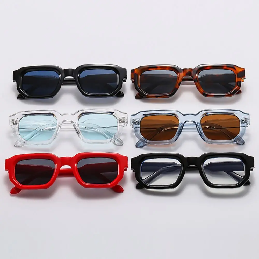 Retro Small Square Sunglasses Women & Men Punk Shades, Fashion UV400 Protection Sun Glasses
