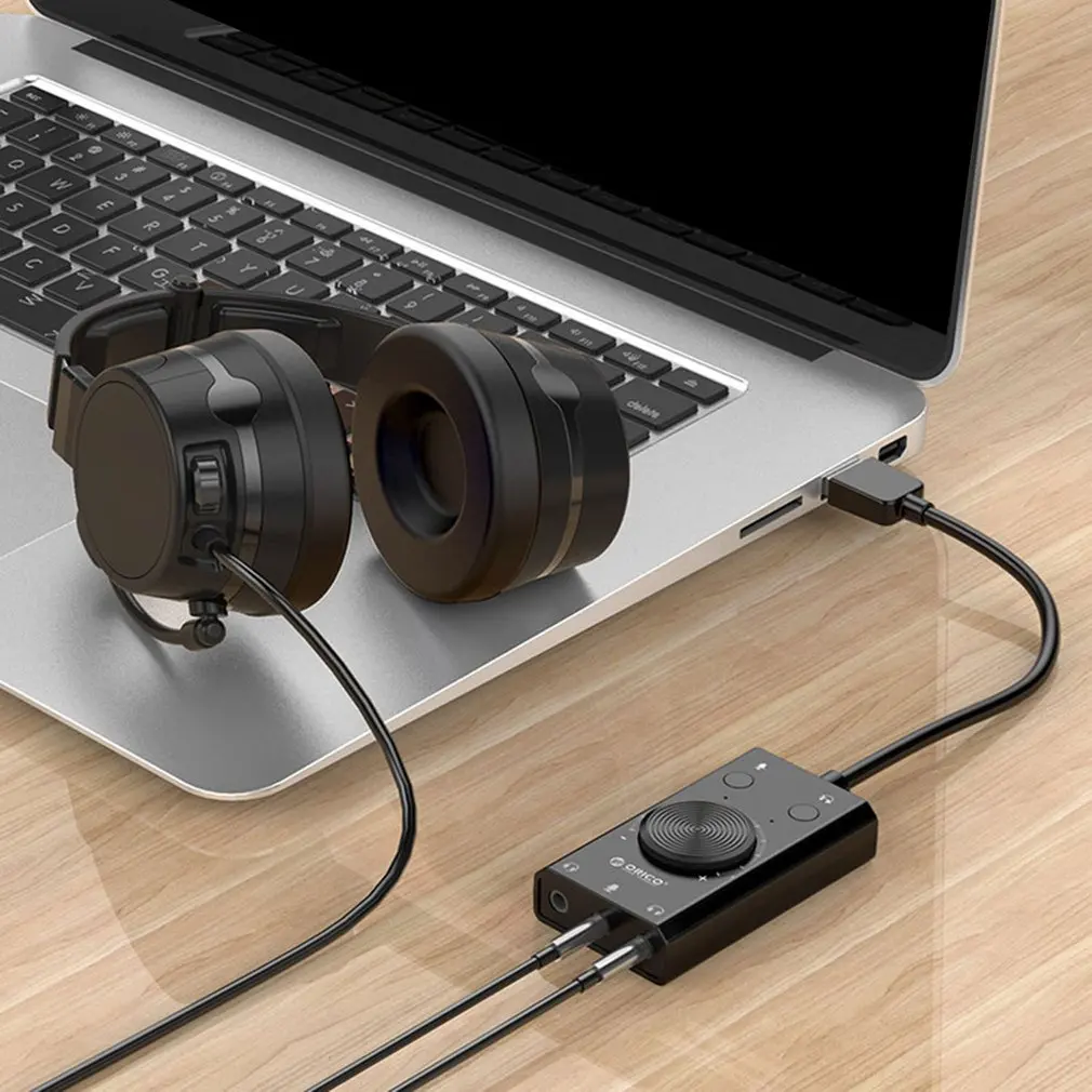USB 외장 사운드 카드, 3 포트 마이크 출력 볼륨, 드라이버 없음, USB 어댑터, 휴대용 이어폰 컨버터, 빠른 배송, 신제품