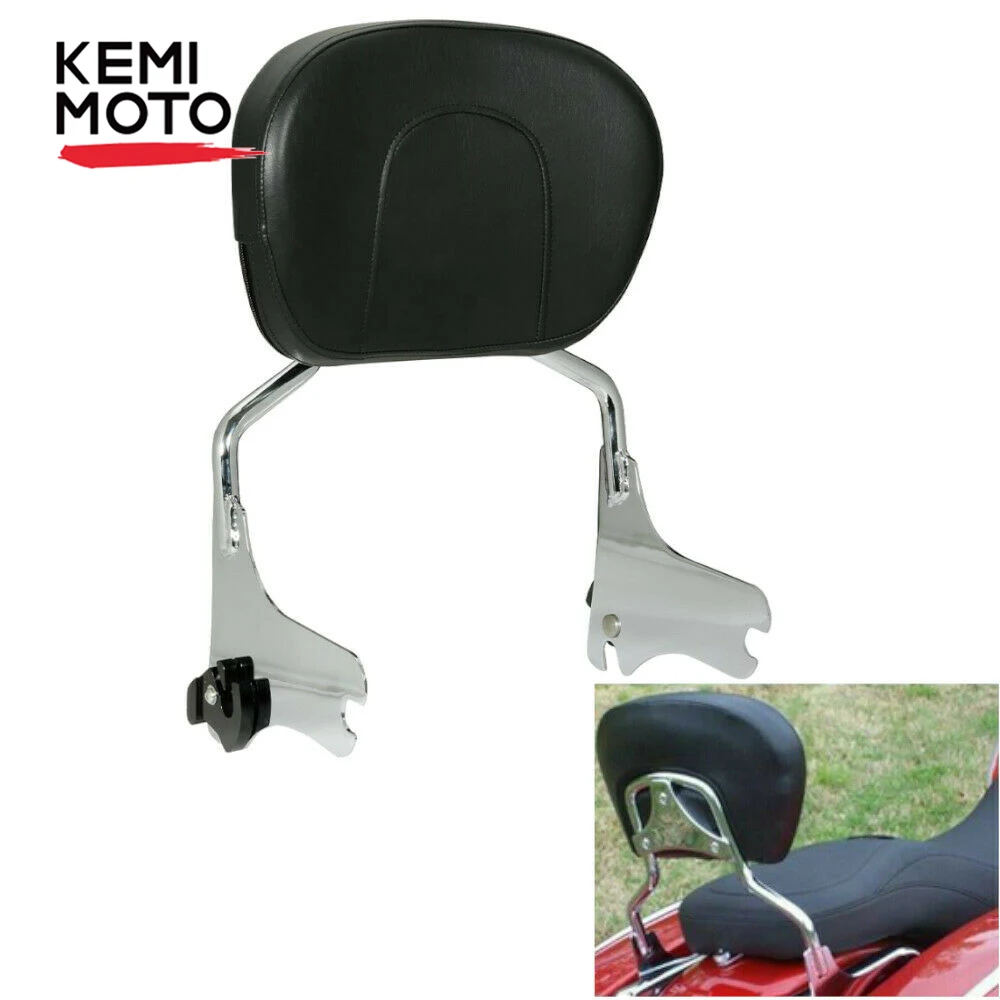 New Motorcycle Passenger Detachable Sissy Bar Backrest For Road King