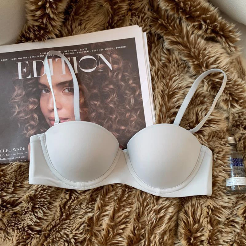 Summer Sexy Women's Bra Simple Soft Thin Pad Bralette Invisible Brasiere Sexy Lingerie Seamless Bras 2024 New Push Up Underwear 3
