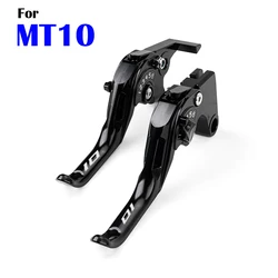 Adjustable Short Brake and Clutch Handle for Motorcycle Accessories (MT10  Black)