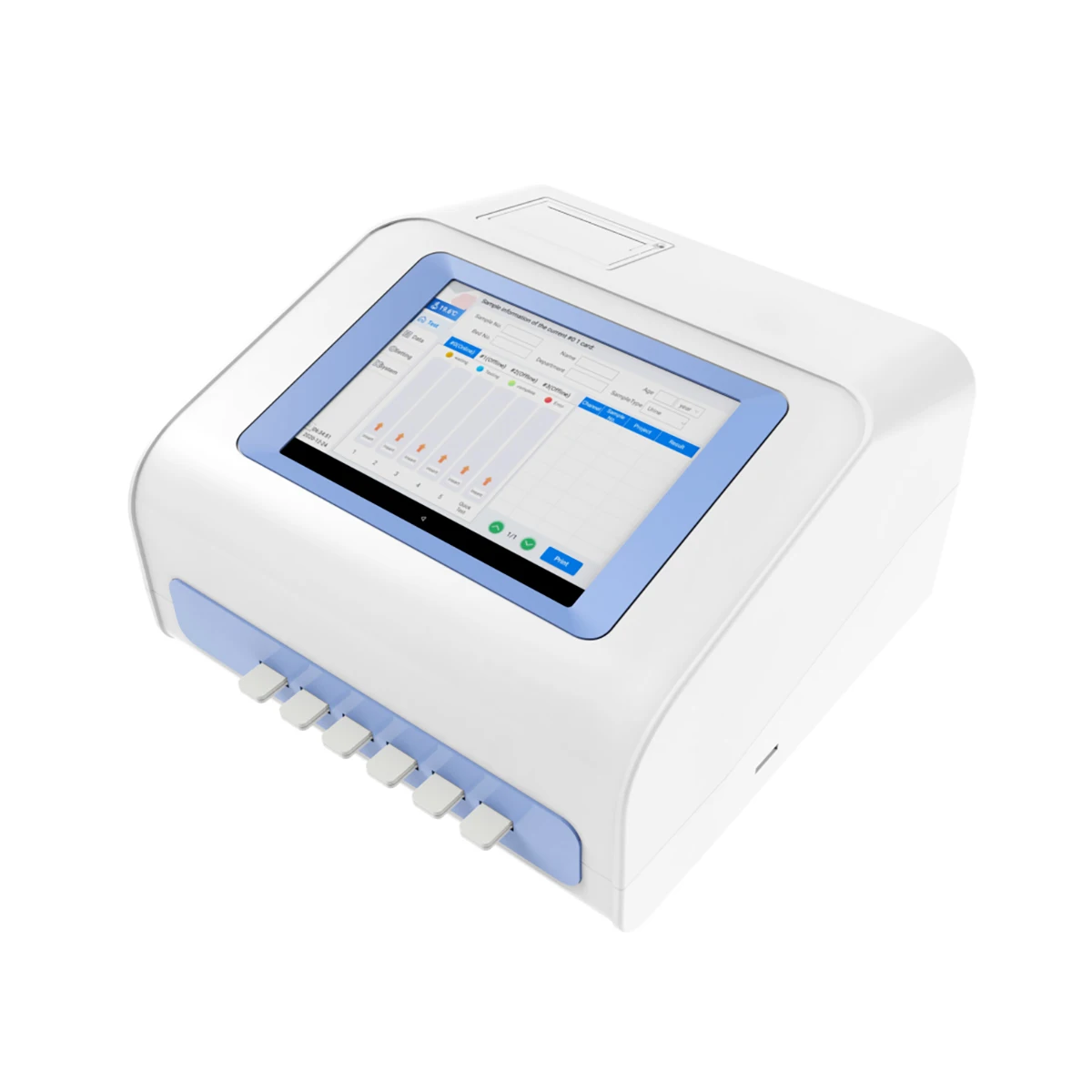 

Ветеринарный флуоресцентный иммуноосфатический анализатор POCT, портативный сенсорный экран, ветеринарное оборудование IVD