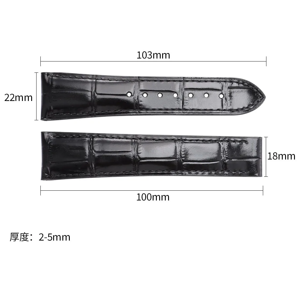 Premium Genuine Leather Waterproof Watch Strap