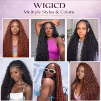 Nabi Boho tresses cheveux humains 50g/paquet vague profonde cheveux en vrac brésilien humain tressage cheveux 6 paquet pleine tête pour les femmes noires 6