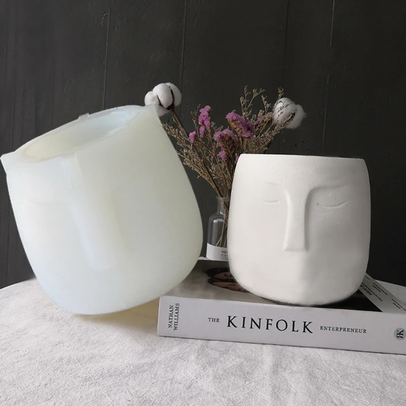 3D Resin Plaster Cement Concrete Flower Pot Vase Mould for Casting Mold Tool