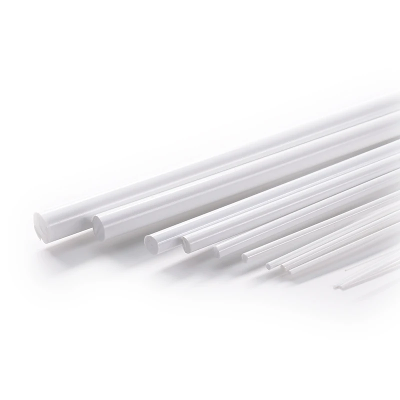5pcs Dia 2mm 2.5mm 3mm 4mm 5mm 6mm ABS Plastic Pipe Round Tube Architecture Model Material for Model Making 250mm 500mm Length