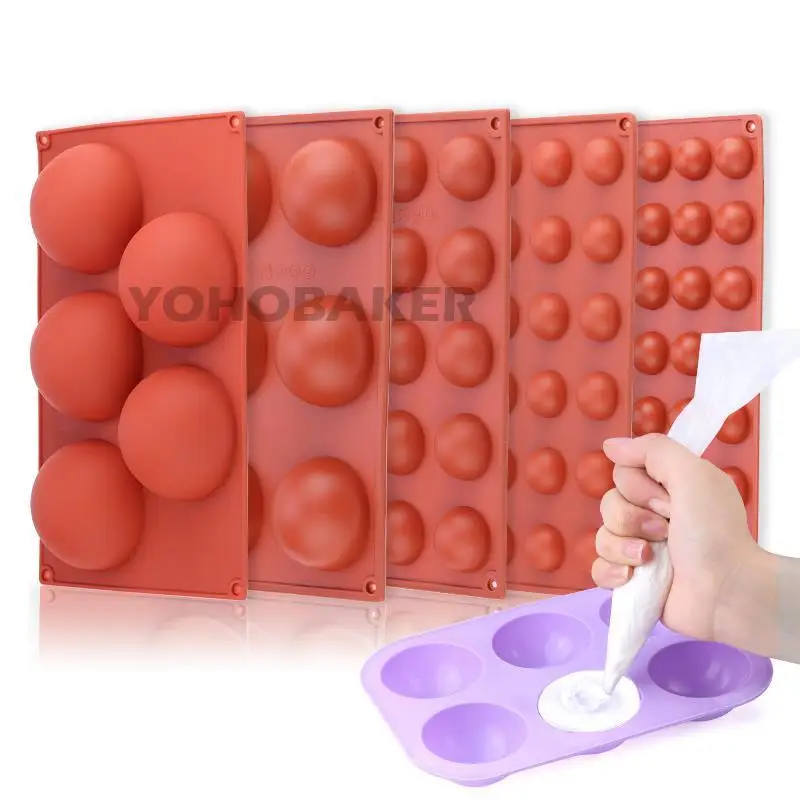 Форма для шоколадной сферы полушариковая форма силиконовая шоколадного торта