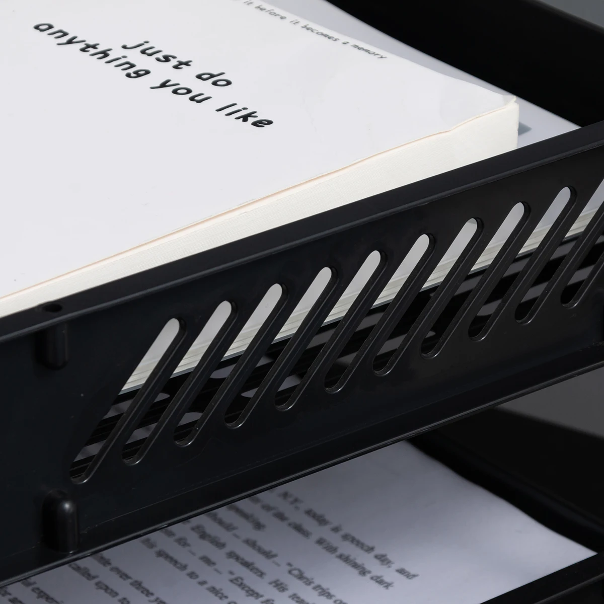 File Rack File Basket A4 Storage Box Multi-Layer File Tray File Classification Storage Shelf Book Stand Large Capacity Fall-Resi 4