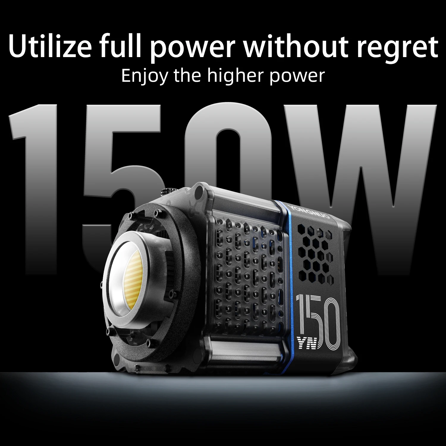 YONGNUO YN150 YN150S 미니 보웬스 마운트, 휴대용 COB LED 연속 조명, 초상화 웨딩 필름 촬영용, 2700-6500K, 150W