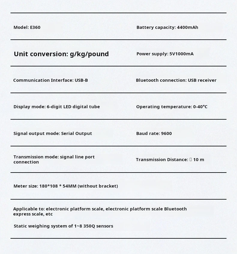 Description Picture 4 of itemWeighing Sensor Bluetooth Loadmeter Diy Livestock Scale Pig And Cattle Weighing Mini Truck Scales 500kg-20 Tons Built-in Battery