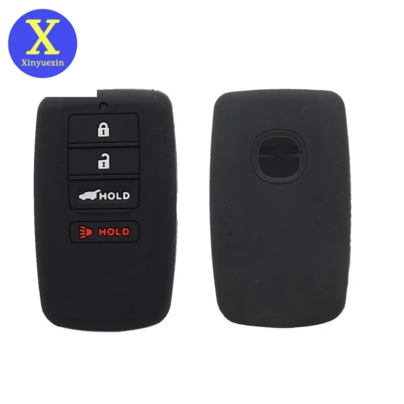 Xinyuexin Silicone Car Key Cover FOB Case for Acura ILX TLX RLX RDX MDX