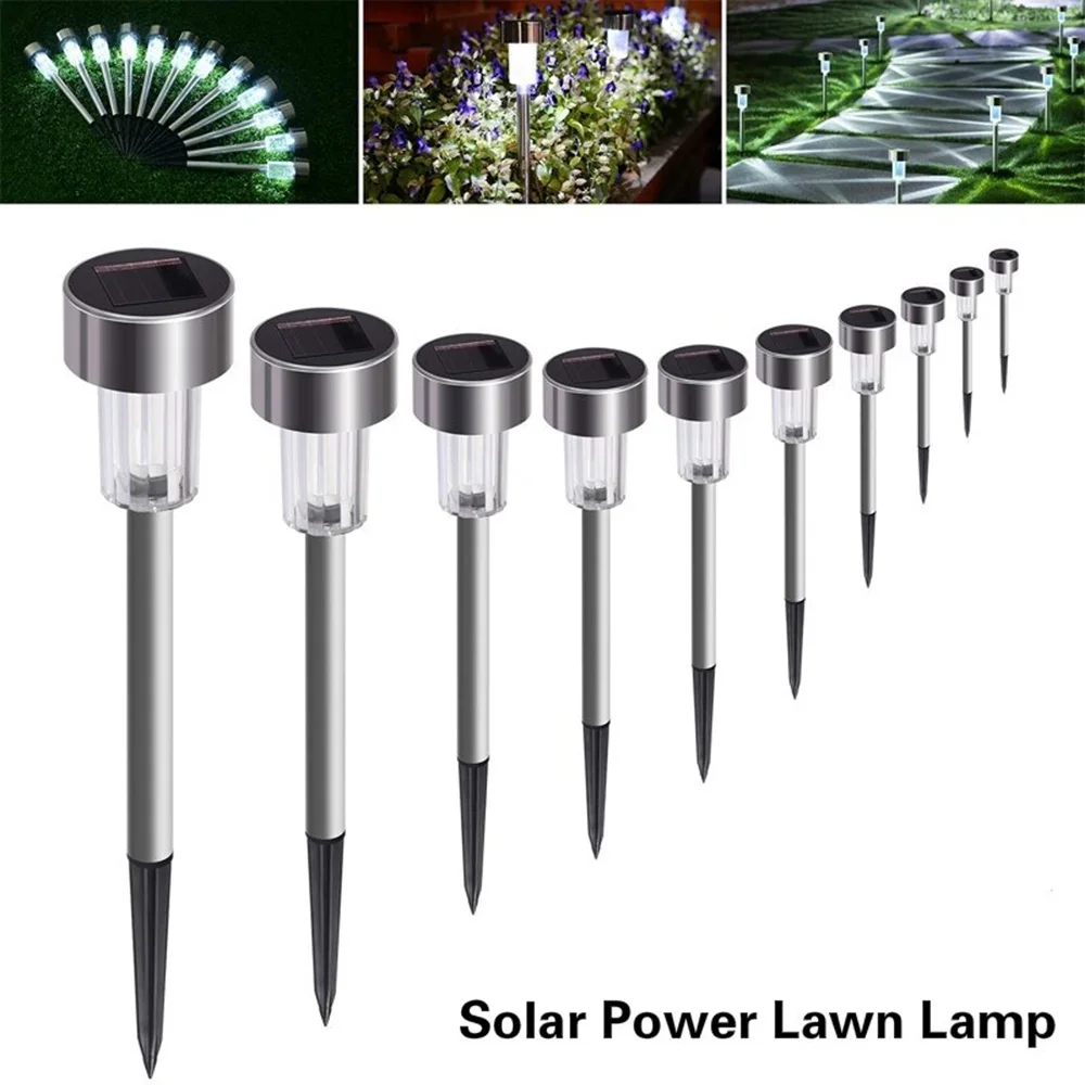 

10Pcs LED Solar Pathway Lights Lawn Lamp Outdoor Solar Lamp Decoration for Garden Yard Landscape Patio Driveway Walkway Lighting