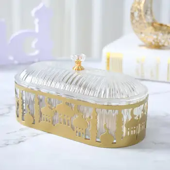 Ramadan Candy Food Tray EID Mubarak Decoration For Home Dessert Box 2025 Ramadan Kareem Islamic Muslim Party Supplies ﻿ 2