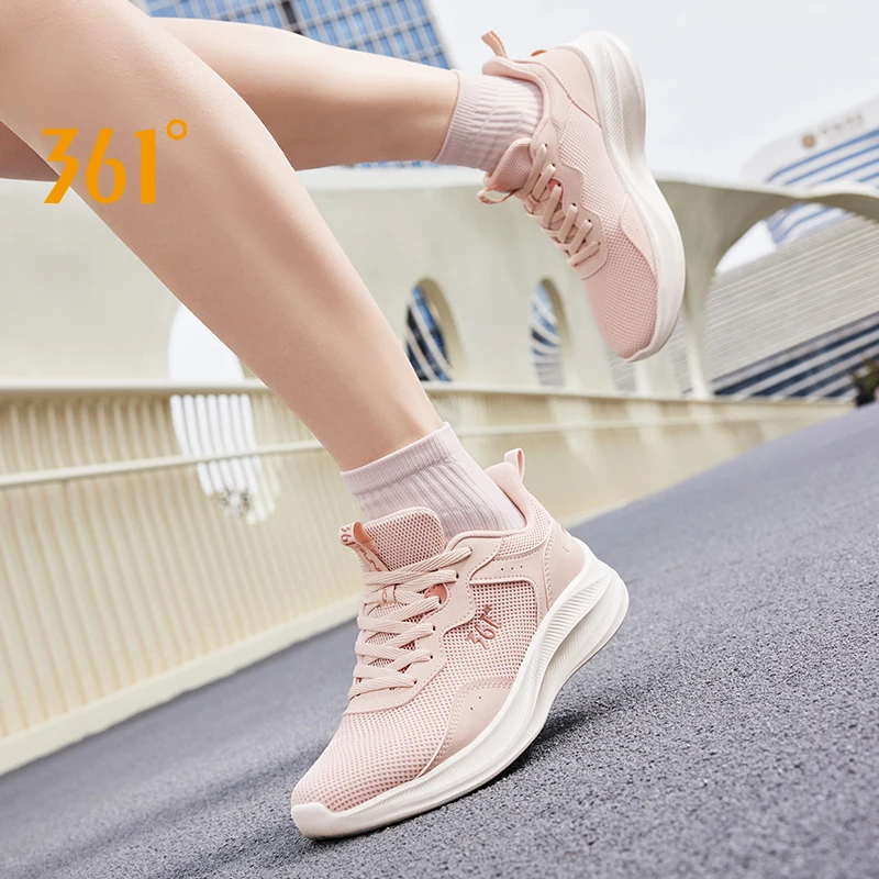 361 Degrees Women Running Sports Shoes Casual Winter Comfortable Breathable Lightweight Non-Slip Entry-Level Sneakers 682422248F