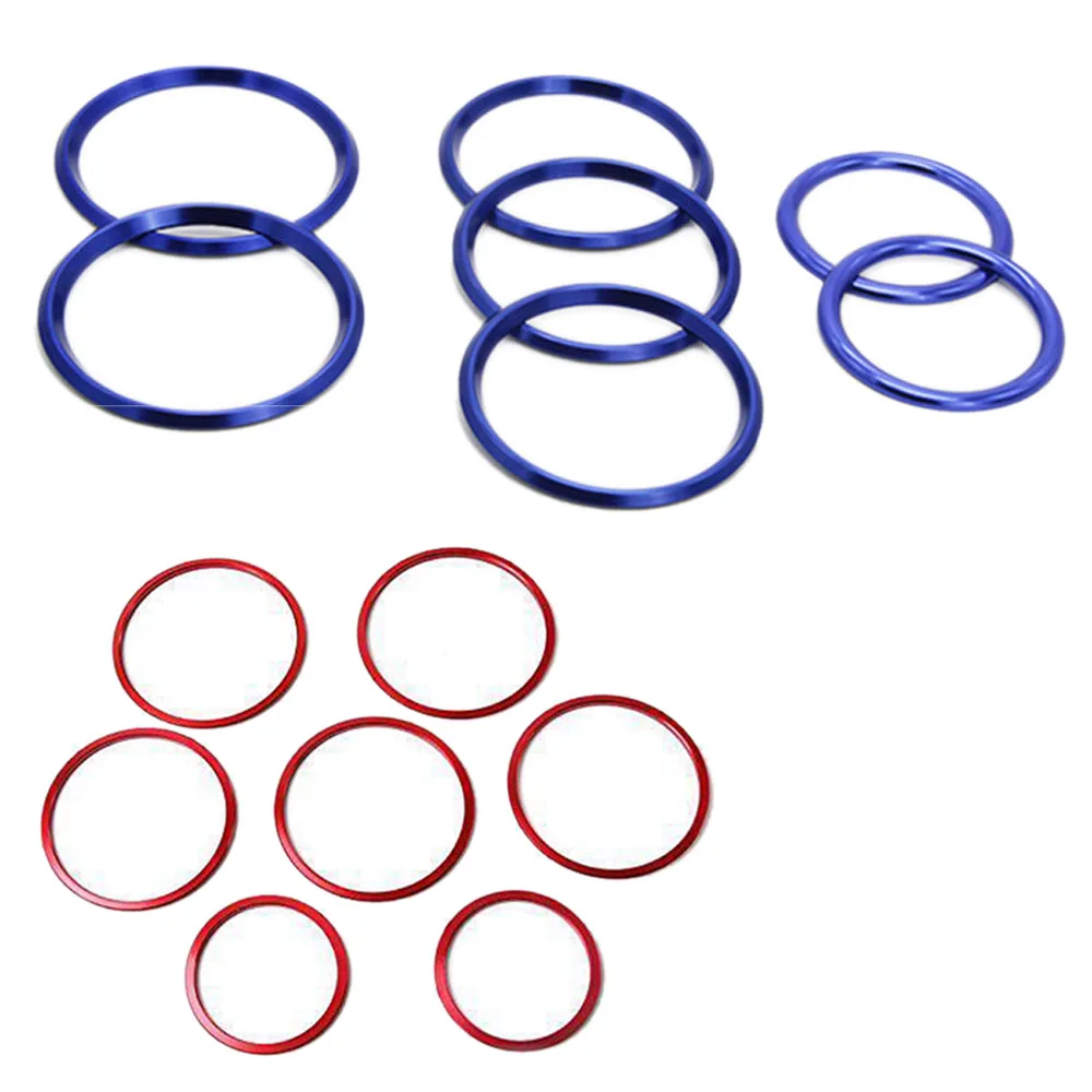 7Pc Car-Styling Ac Outlet Ring Decorazione Aria Condizionata Vents Trim Stickers Cover Per Mercedes Benz Classe C W205 Glc 180 200