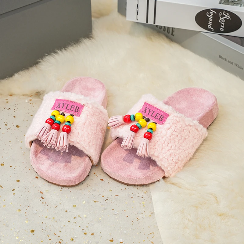 Cotton Slipper Shoes for Girls Winter Fashion