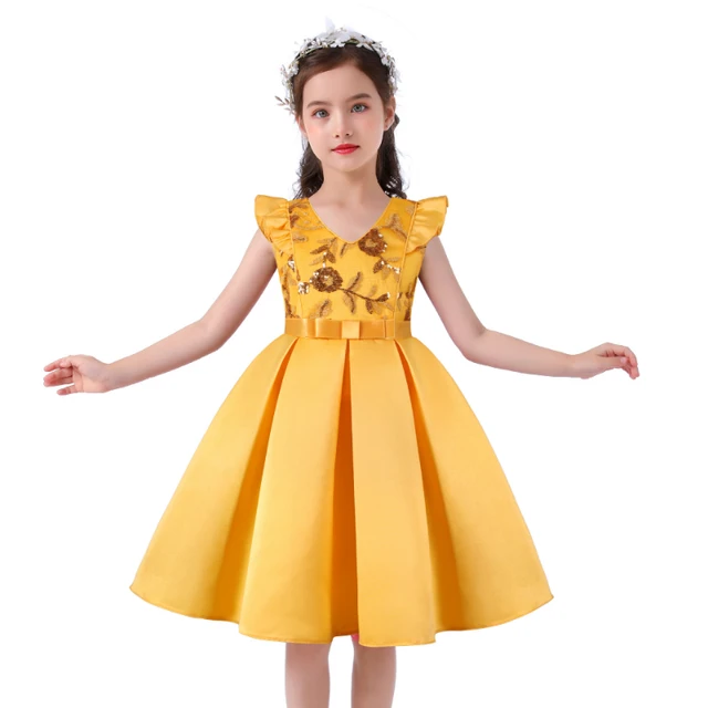 6838 Children Dress 2023 Summer New Small Fragrance Contrast Color Girl's  Dress Fashion Princess Dress - AliExpress