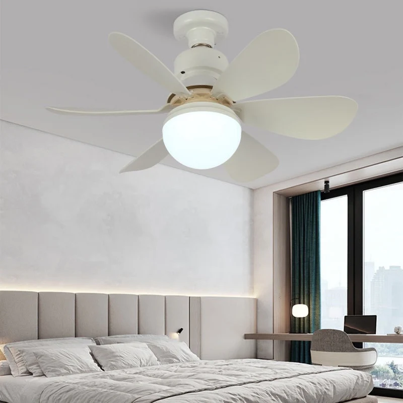 Ventilatore da soffitto E27 con telecomando per dimmerare soggiorno studio ventilatore da soffitto moderno per uso domestico con pendente a sospensione leggera ventilatore soffitto con luce ventilatore lampadario plafo