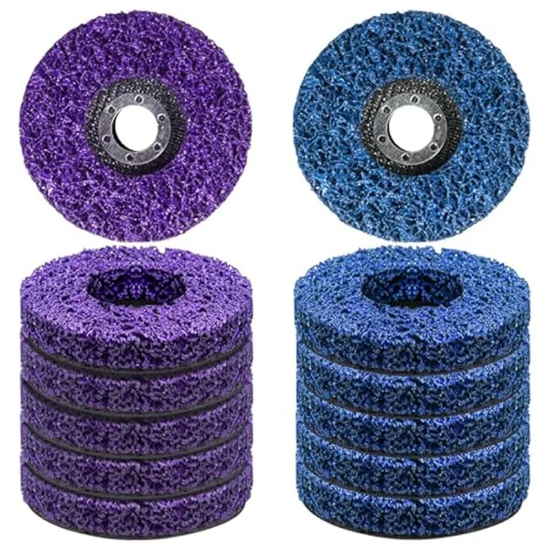 

12PC Strip Discs 4-1/2X 7/8Inch Stripping Wheel For Cleaning Angle Grinder To Remove Paint,Rust And Weld Oxidation Easy To Use