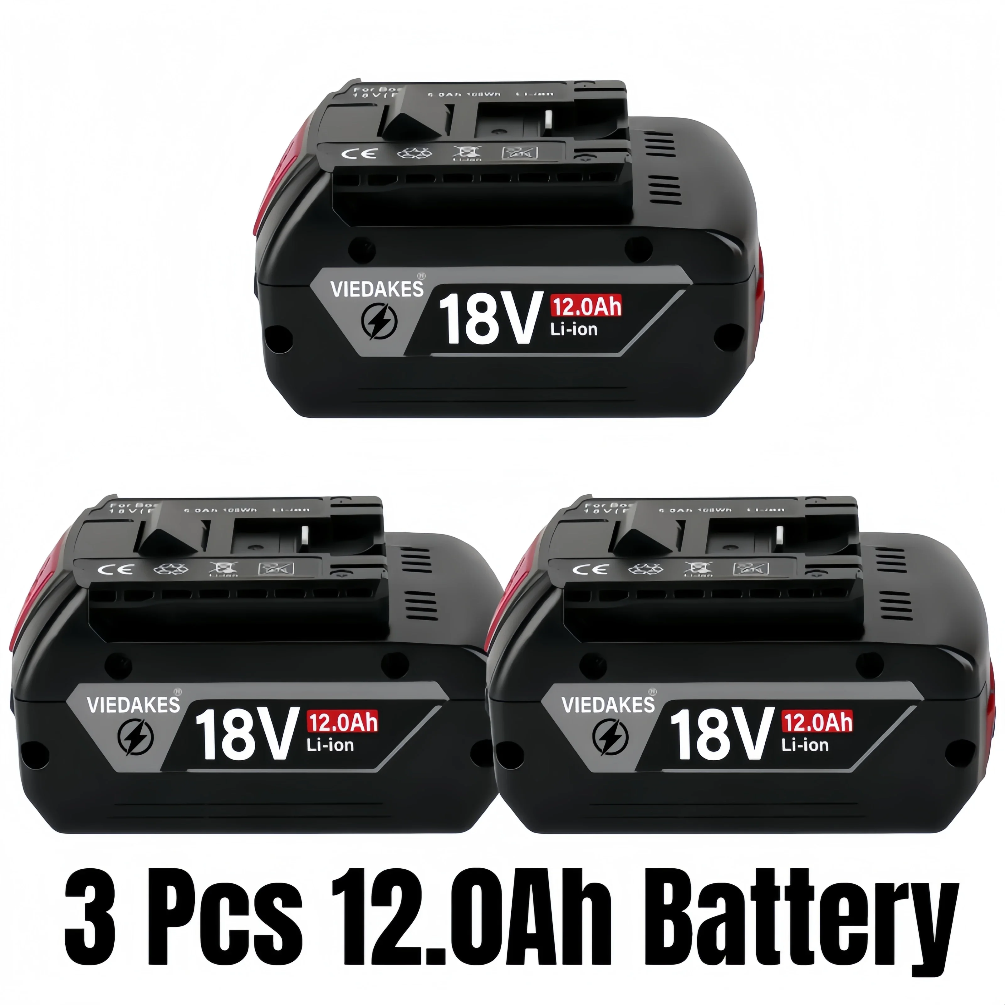 2025 18V ProCORE 12000mAh for Bosch Cordless Tool BAT609 BAT618 GBA18V80 21900