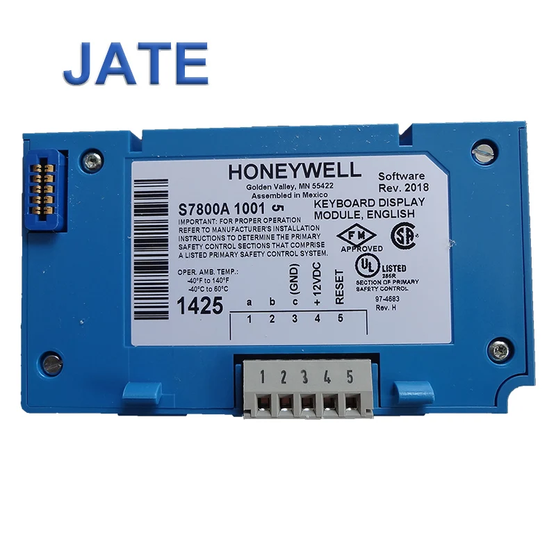 가스 버너 컨트롤러 디스플레이 S7800A1001, 데이터 제어 디스플레이 모듈 하니웰 키보드 디스플레이 모듈