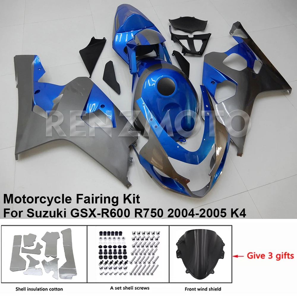 

For Suzuki GSX-R600 R750 04-05 K4 K5 Fairing Motorcycle Accessories Shell Set Body Kit Decoration Plastic Guard Plate