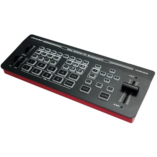 DeviceWell 스트림 레코드 PIP 크로마 T 바 HD 라이브 비디오 믹서, 4-CH SDI UVC RTMP, HDS6305