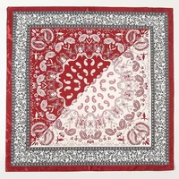 Satin Square Scarf Women Muslim Hijab Elegant 2025 Print Silk Neckerchief Shawl Wraps Headband Handle Hair Accessories Bandana - Image 3