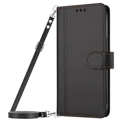 Versatile Crossbody Lanyard Wallet Phone Case with Card Slot for ZTE Nubia Focus 5G (YB1069)
