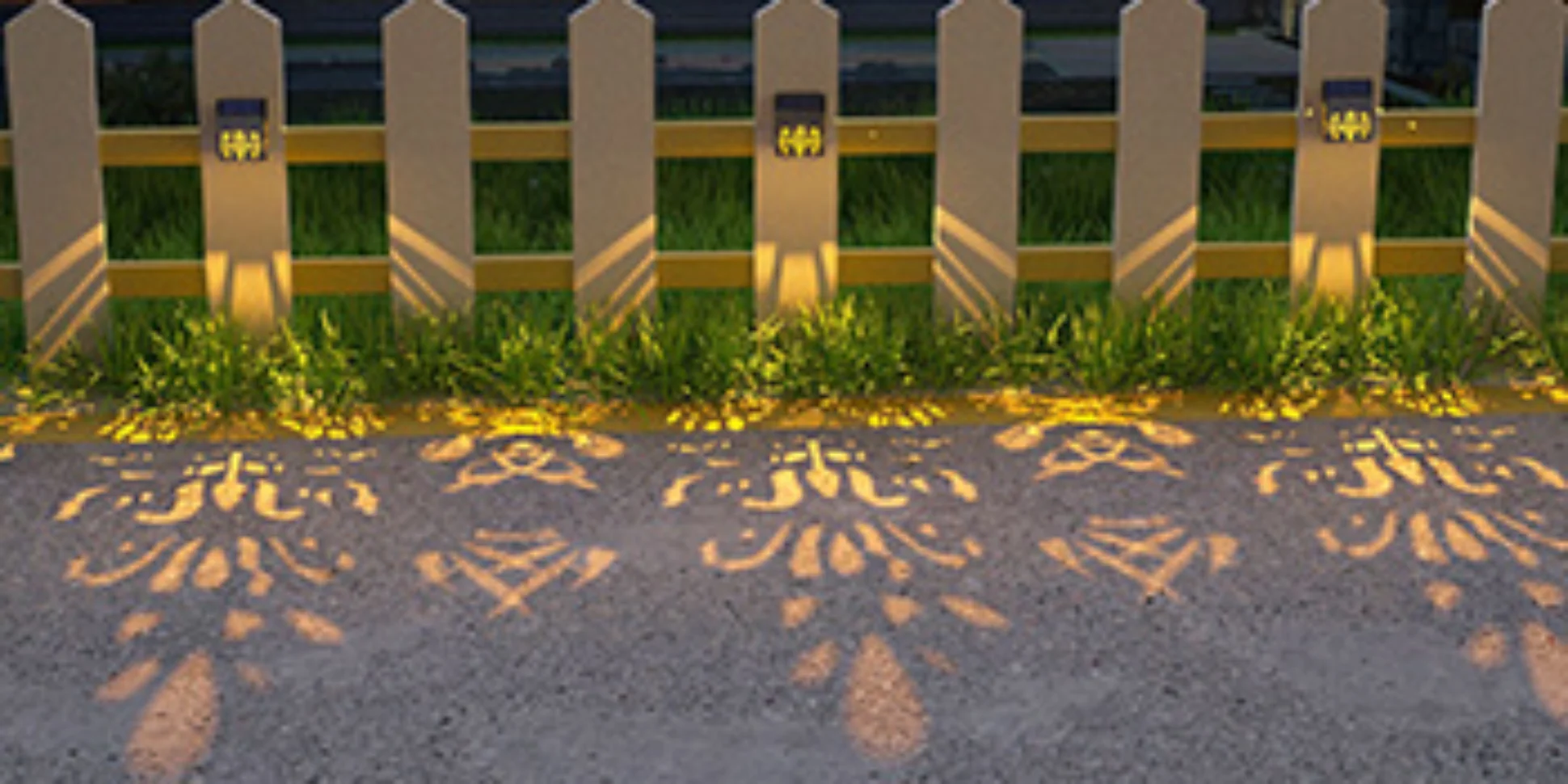 solar lights for fence