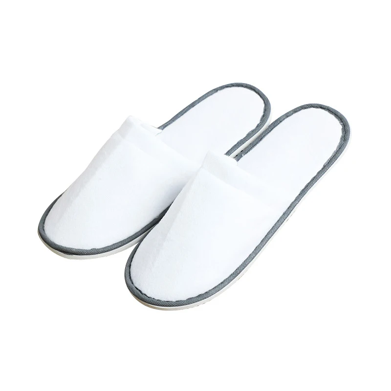 

Тапочки одноразовые женские, 1 пара, для гостиничных комнат, цвет белый, ранние, Нескользящие, повседневные домашние Тапочки для гостей