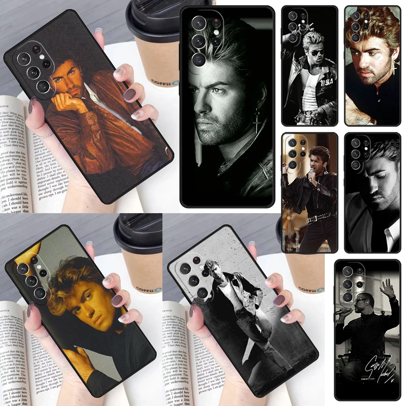 George Michael Handsome Smile Singer Wham Cover Per Samsung Galaxy S23 Ultra S22 S20 S21 Fe S8 S9 S10 Plus Note 20 Ultra Case