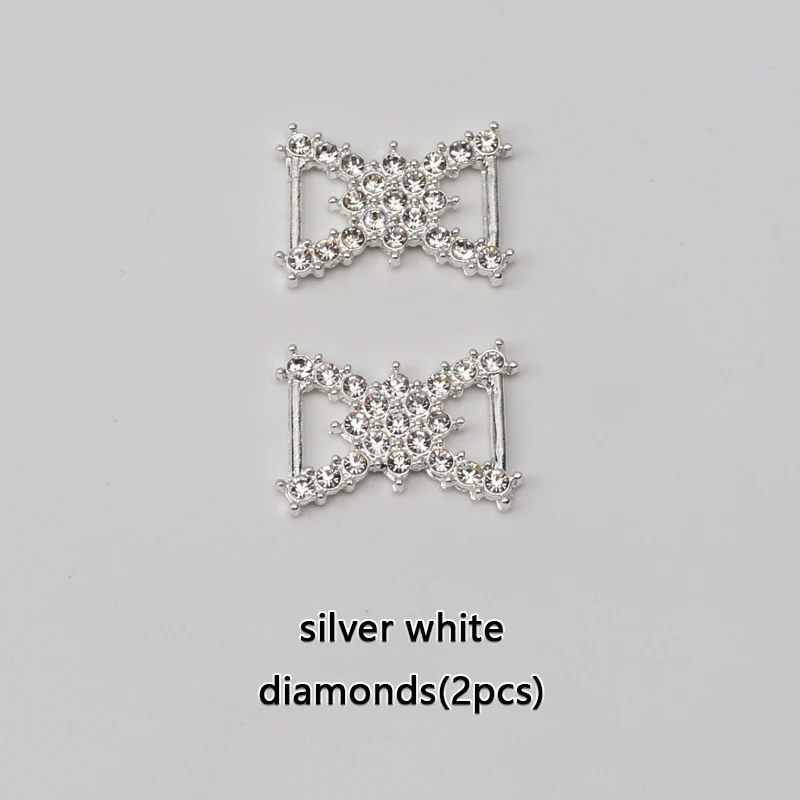 Luxury Rhinestone Shoe Charm Accessories - Metal Buckle and Lock