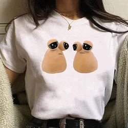 Pou Tee women streetwear manga harajuku tshirt girl comic anime clothes