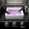 71 Inch Acrylic Whirlpool Bathtub with 3 Aprons, Air Massage Bathtub in White for Enhanced Comfort and Support Bathroom Fixture 5