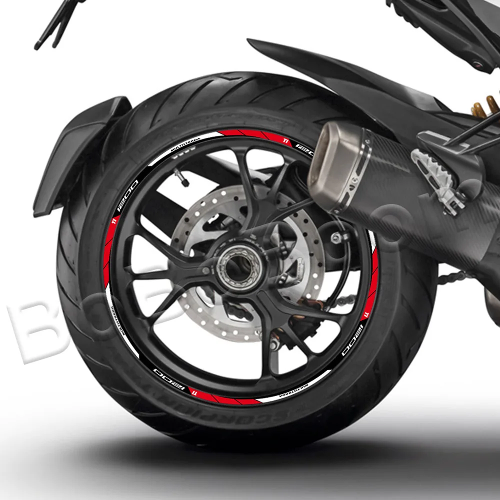 Multistrada 1200 1260 Enduro 1200S 1260S 오토바이 휠 스티커 데칼 액세서리 스트라이프 테이프 방수