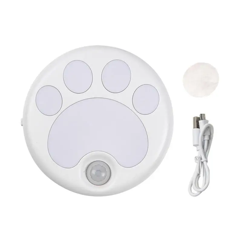 

Motion Sensor LED Night Light USB Rechargeable Cabinet Cat Paw Night Lamp Bedroom Home Closet Aisle Lighting Bedside Nightlight