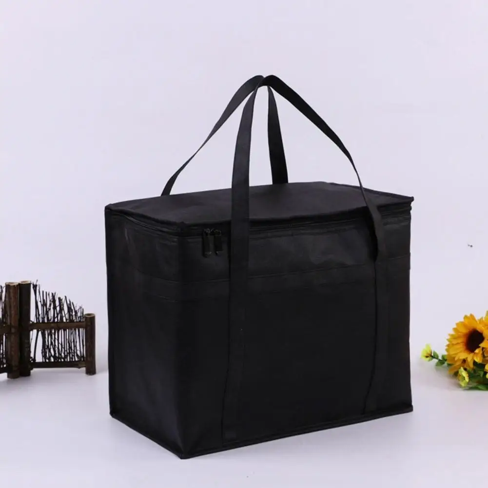 Large Capacity Insulated Grocery Bags Keep Food Hot & Cold For Hours Lightweight Hot Cold Takeout Food Delivery Bag 5