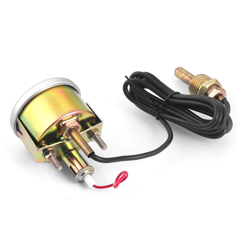 2 52MM 기계식 12V 수온 게이지 38-121 ℃ /100-250 ℉   센서 NPT 1/2-14가 있는 수온 게이지 자동차 미터