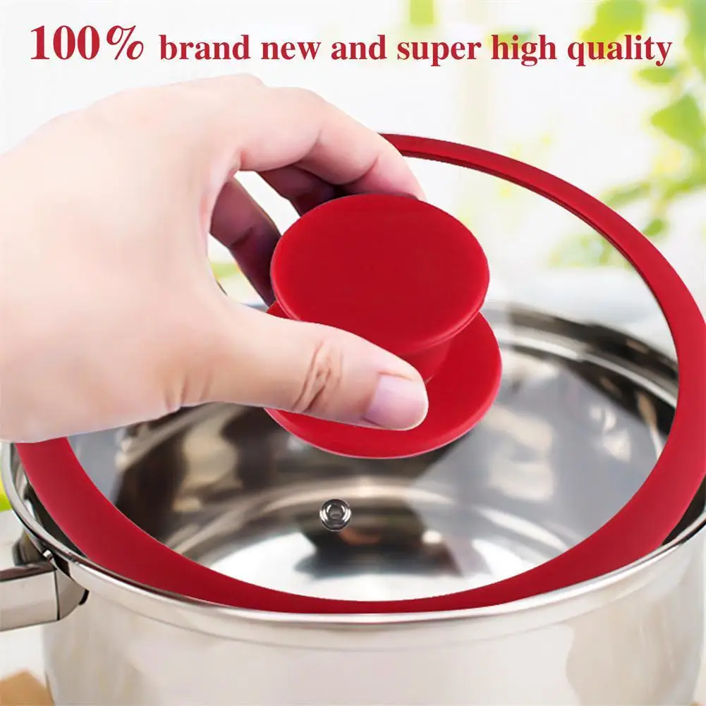Pot Lid Knob Silicone Universal Pot Lid Cover Replacement Glass