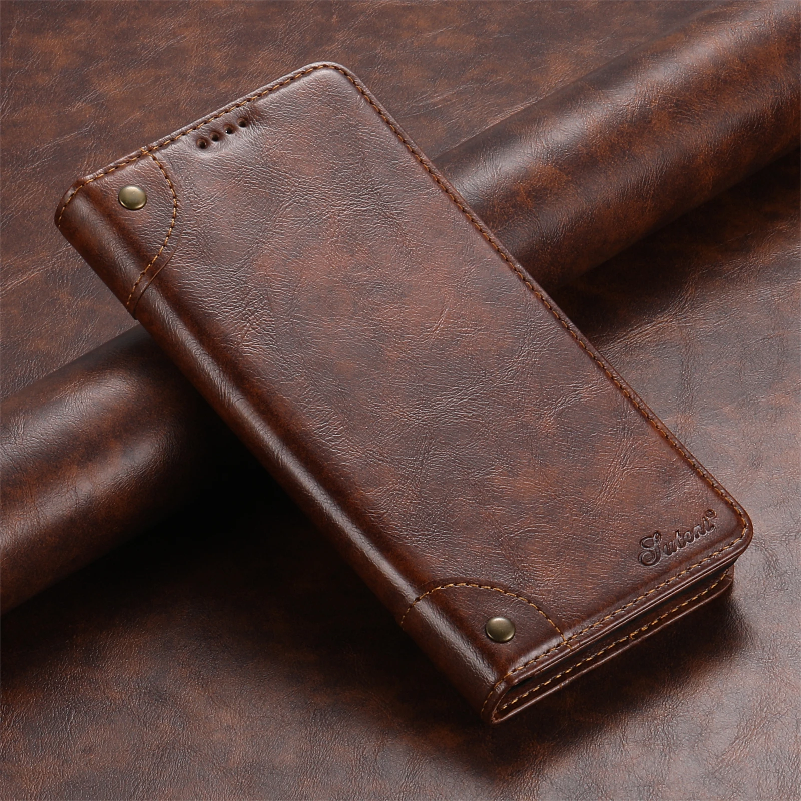 SUTENI Leather Phone Case For Samsung Galaxy S22 S23 S24 Note20 A14 A54 A34 A24 A13 A53 FE Plus Ultra Wallet Card Holder Cover