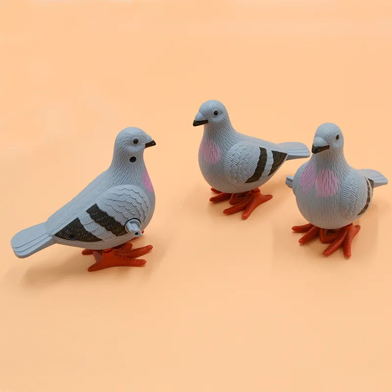 Kids Clockwork Toy Jumping Pigeon Simulation Animal Winding Will Jump Baby Toys 2-4 Years Old Gift
