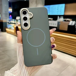 Magsafe Magnetic Matte Alloy Lens Phone Case - Galaxy A26 5G (GRAY)